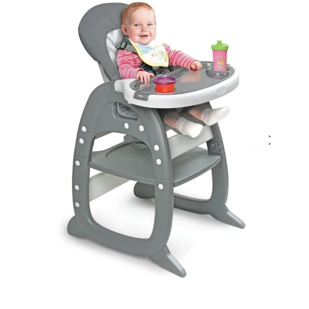 Badger Baby Tray Playtable Convertible 3-in-1 High Chair Toddler Play Table Set